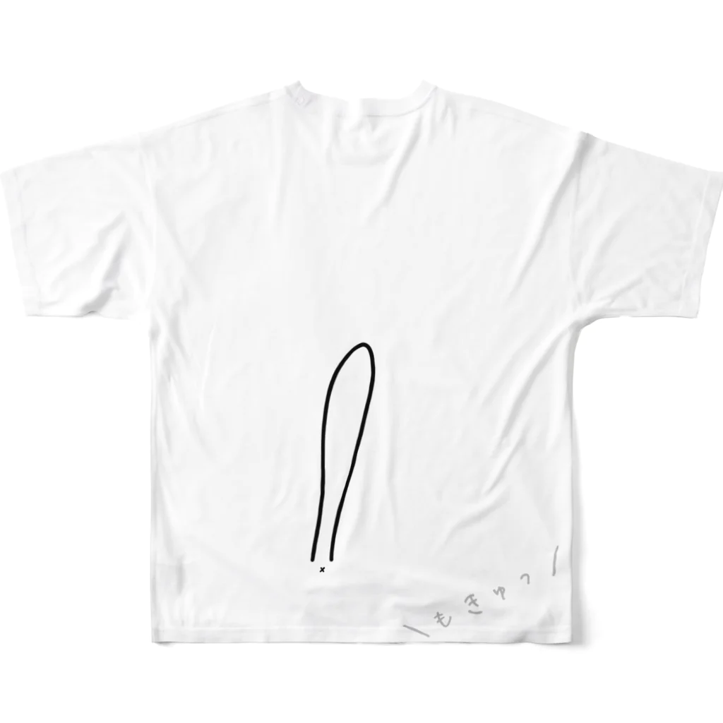 もきゅっとまったり空間のもきゅっとシャツ All-Over Print T-Shirt :back
