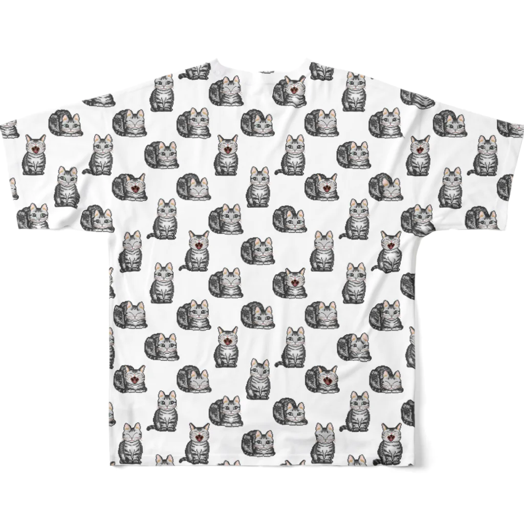 猫と釣り人のNEKO_FB_2 All-Over Print T-Shirt :back