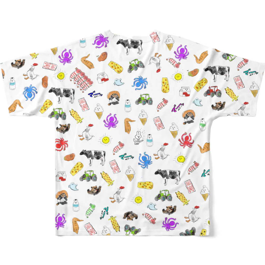 のりこ茶番ショップのいってらっしゃい３ All-Over Print T-Shirt :back