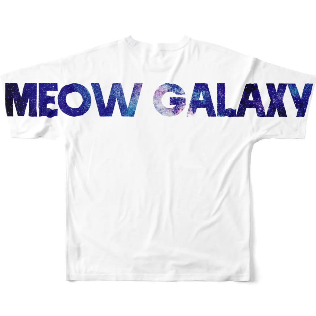 MEOW GALAXYのmeow wars フルグラフィックTシャツの背面