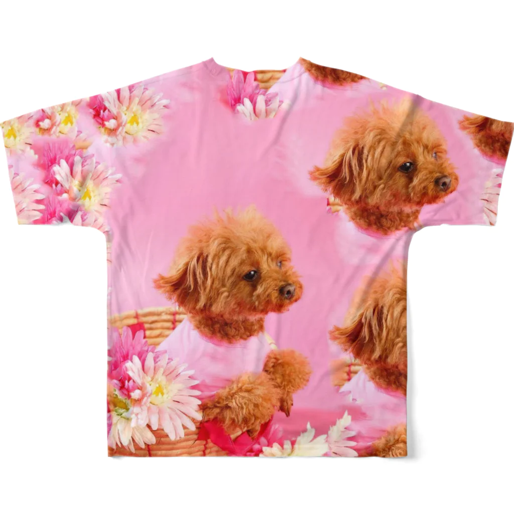 juuunnnkのコンテンツに応じた犬 フルグラフィックTシャツの背面