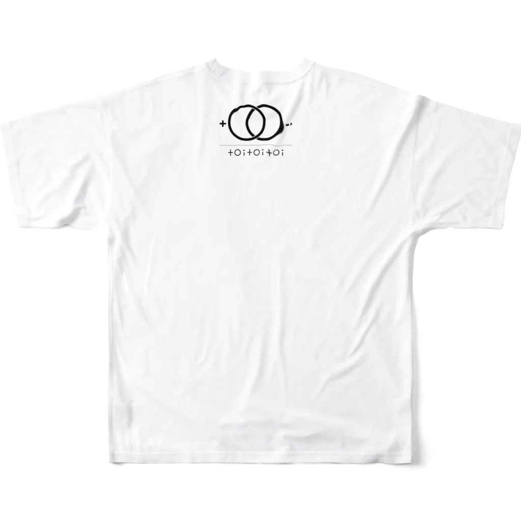 toitoitoi premium storeのtoitoitoi ブランニューケモノロード フルグラフィックTシャツの背面