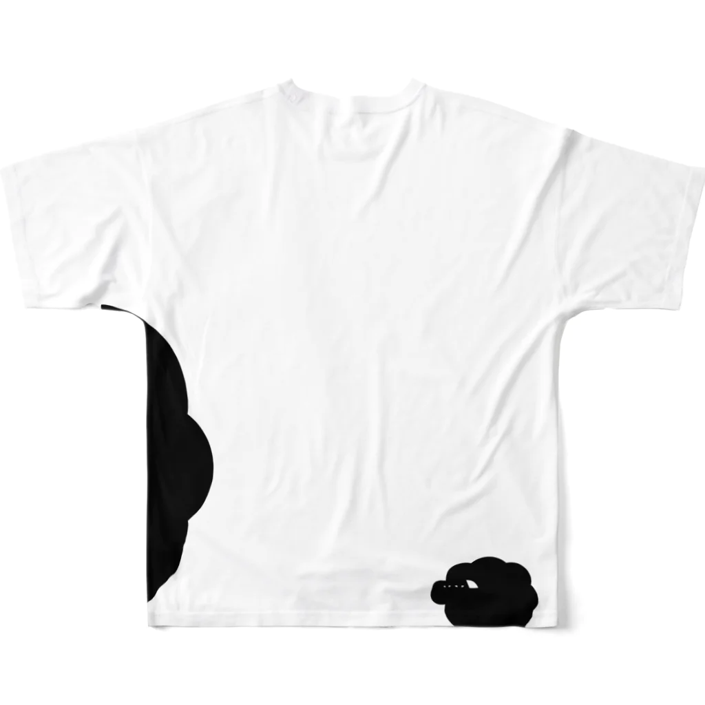 オ ザ むのANIMALシリーズ　ひつじ All-Over Print T-Shirt :back