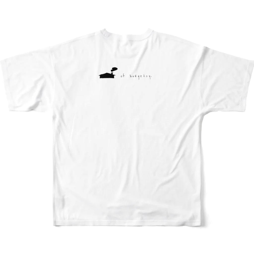 鈴木のハリネズミのスミカ フルグラフィックTシャツの背面