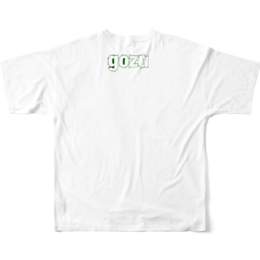 gozu brandの武田信玄の独り言 フルグラフィックTシャツの背面