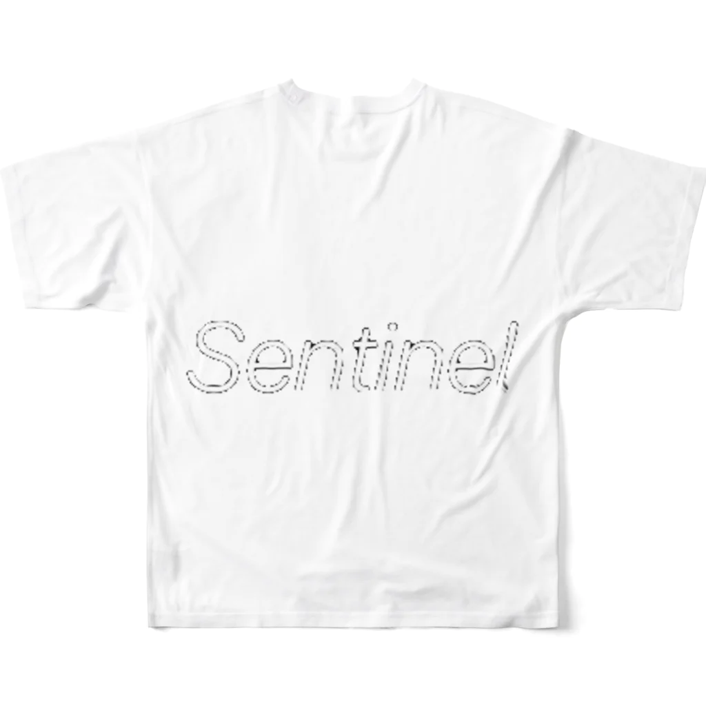 わいショップのセンチネル All-Over Print T-Shirt :back