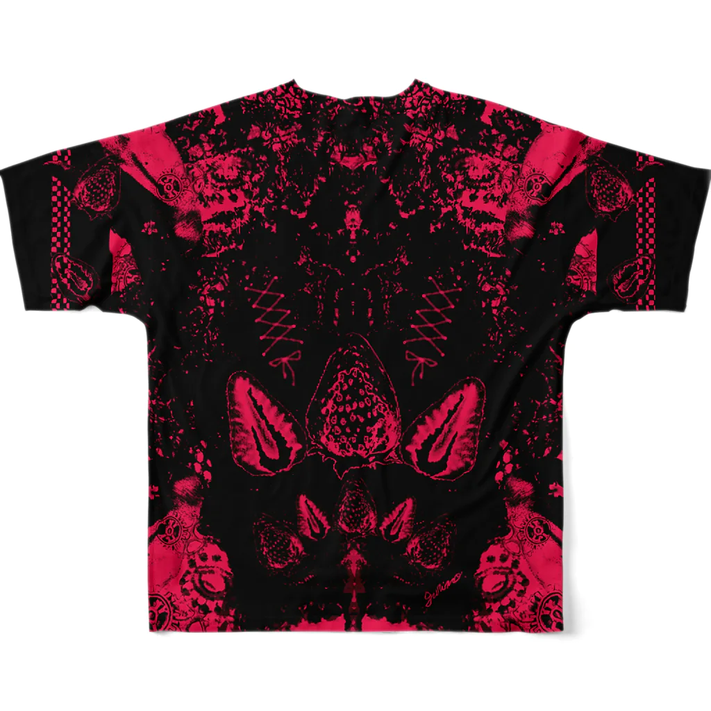 healing-honey(ﾋｰﾘﾝｸﾞﾊﾆｰ)の- HA TSU KO I -「発恋」R All-Over Print T-Shirt :back