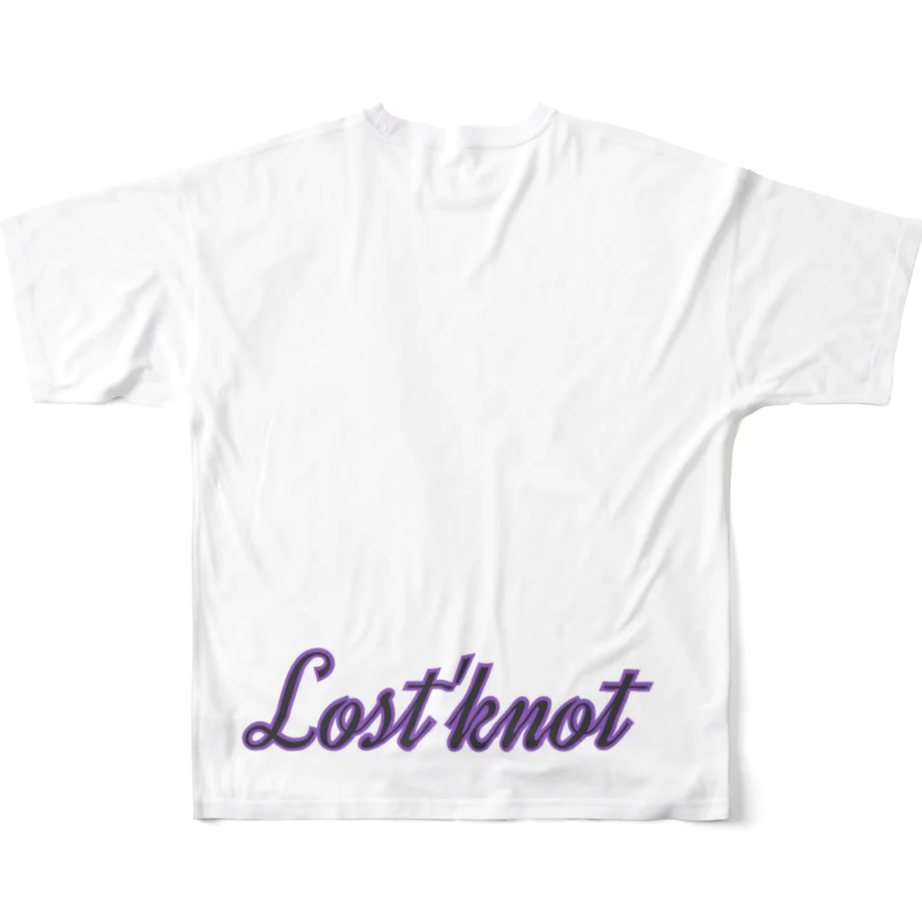 Lost'knotの貴方ノ潤イ フルグラフィックTシャツの背面