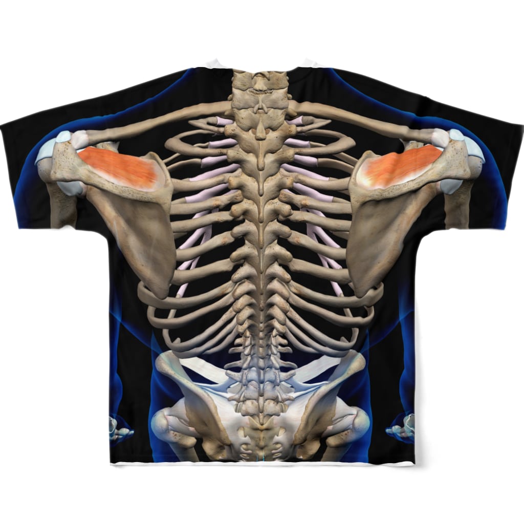 24SHOPの透ける君（背面プリント） All-Over Print T-Shirt :back