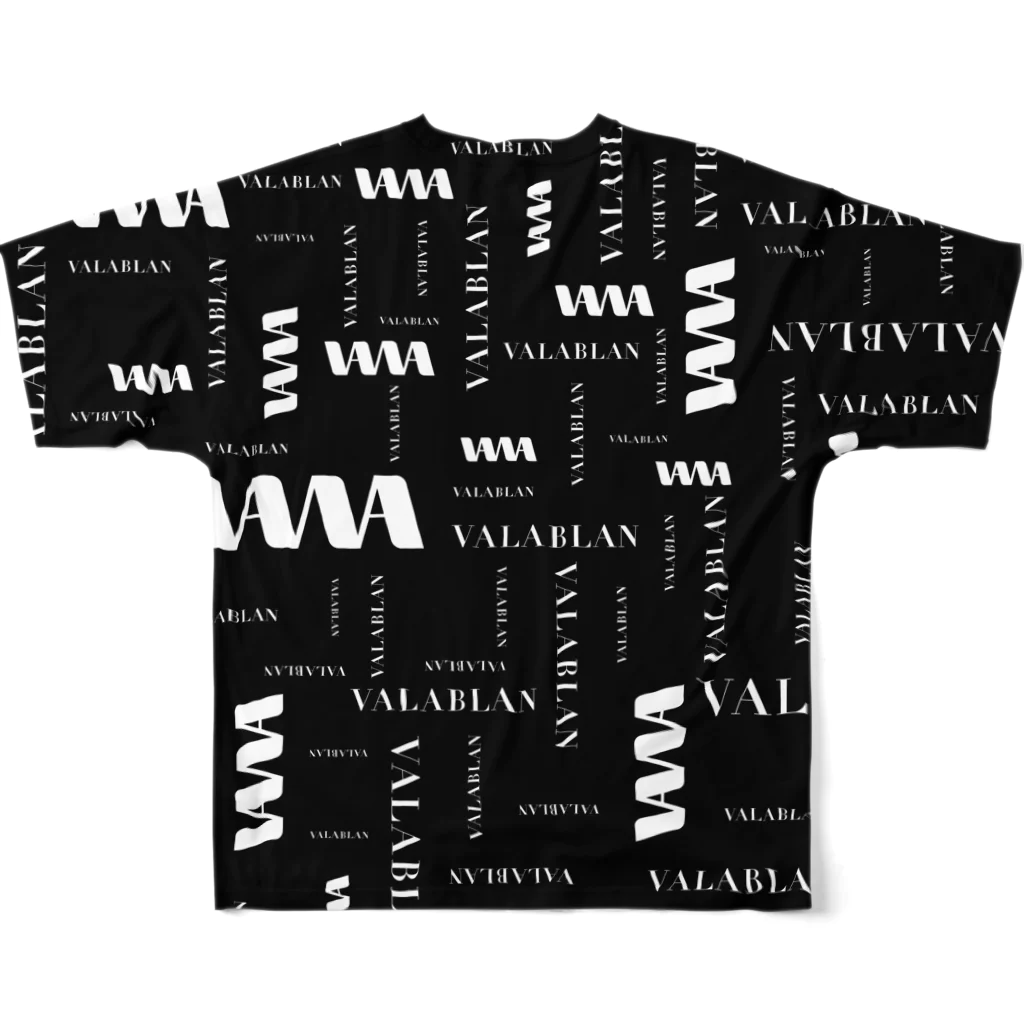 yk-designのVALABLAN cross T-shirt フルグラフィックTシャツの背面