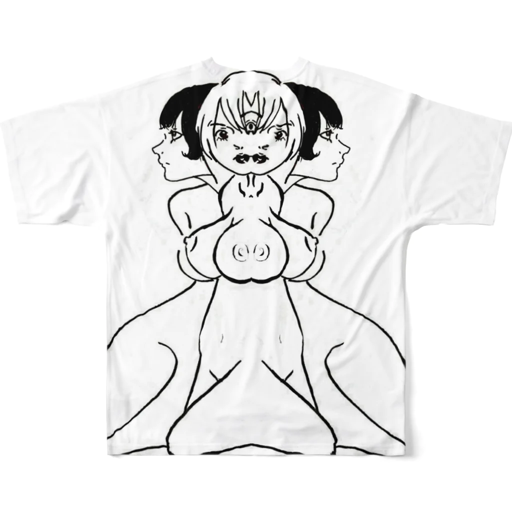 SMのBAD TRIP フルグラフィックTシャツの背面