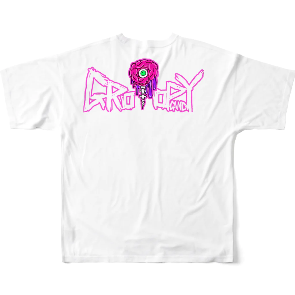 GroPopCandyのBoy's BEE ambitious フルグラフィックTシャツの背面