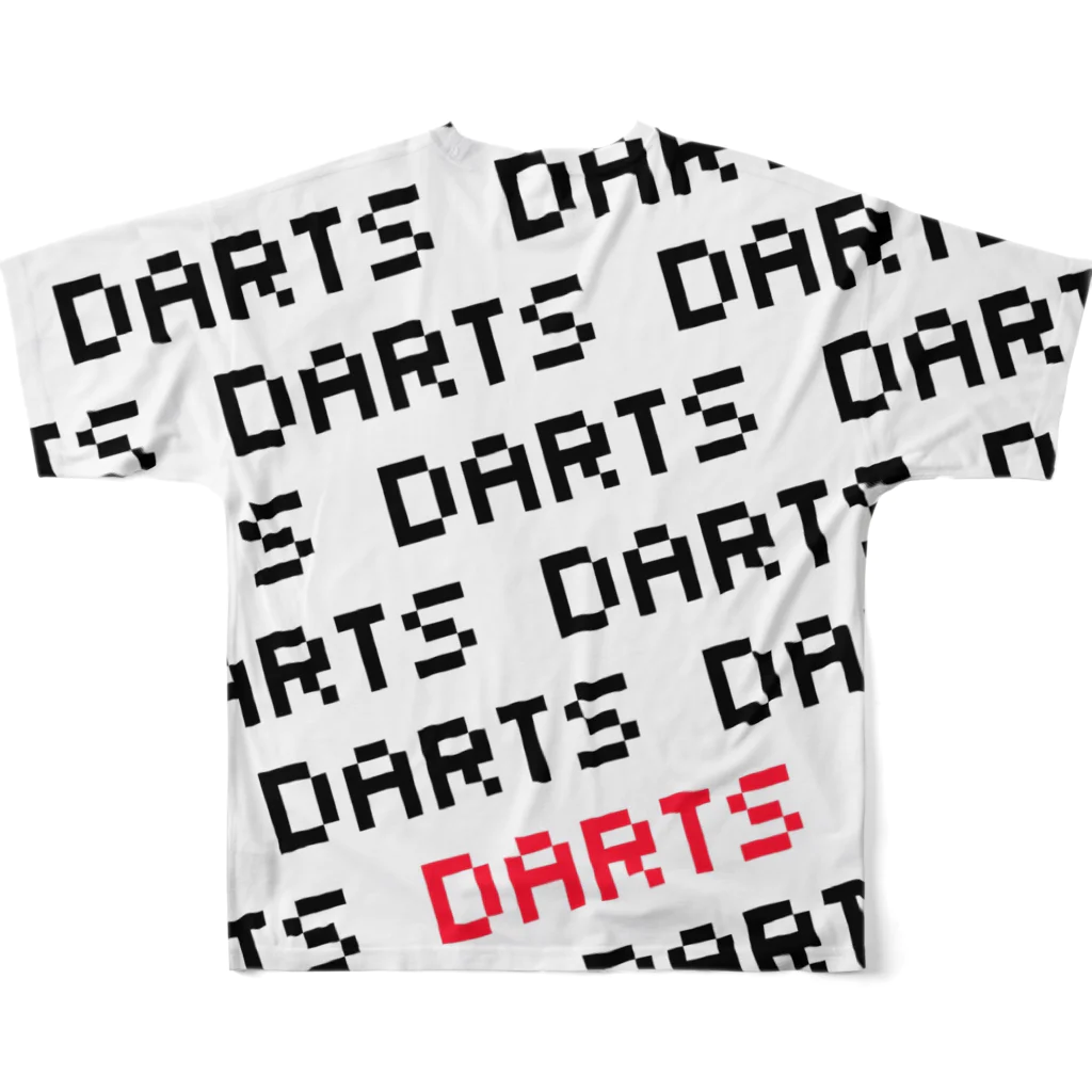 SWEET＆SPICY 【 すいすぱ 】ダーツのDARTS×DARTS（ドット）両面 フルグラフィックTシャツの背面