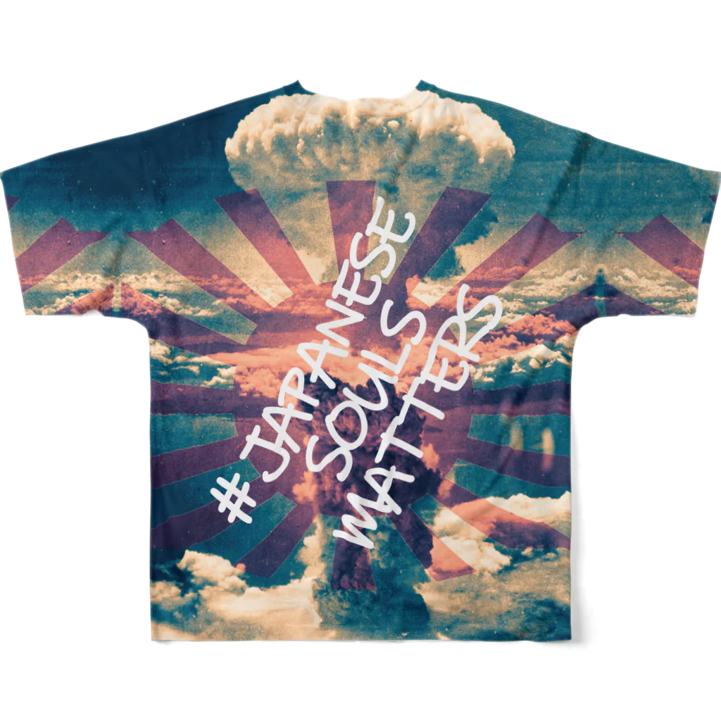 office SANGOLOWの#JapaneseSoulsMatters All-Over Print T-Shirt :back