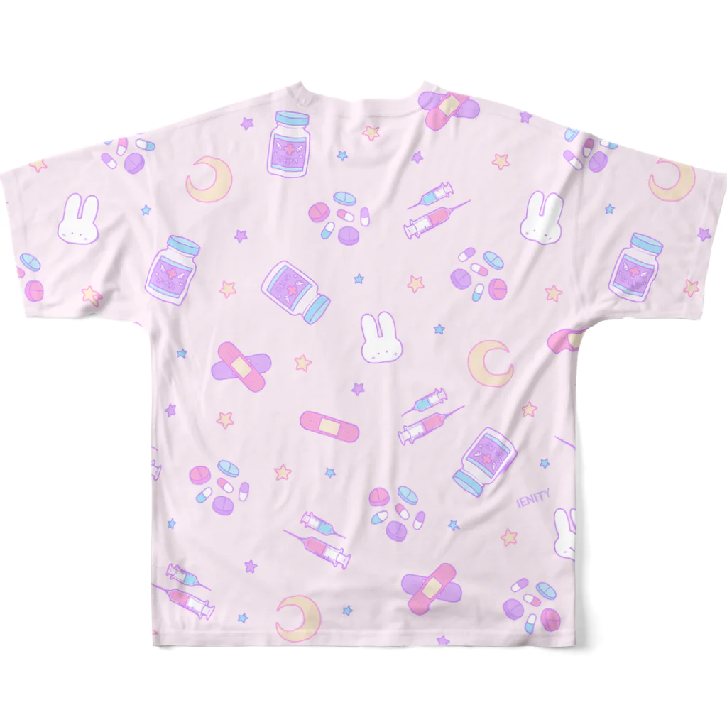 IENITY　/　MOON SIDEの【IENITY】 Yamikawaii Syndrome フルグラフィック #Pink フルグラフィックTシャツの背面