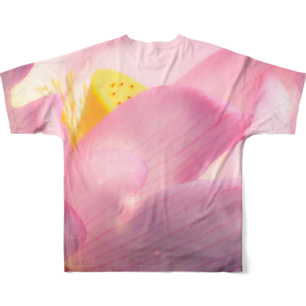 suparnaの蓮の花咲くとき All-Over Print T-Shirt :back