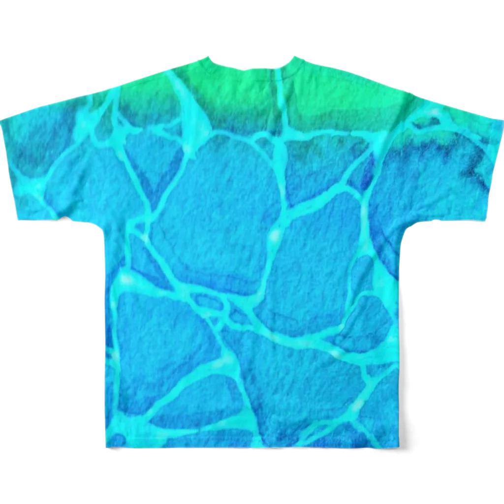 しゃちの水槽のみなも All-Over Print T-Shirt :back