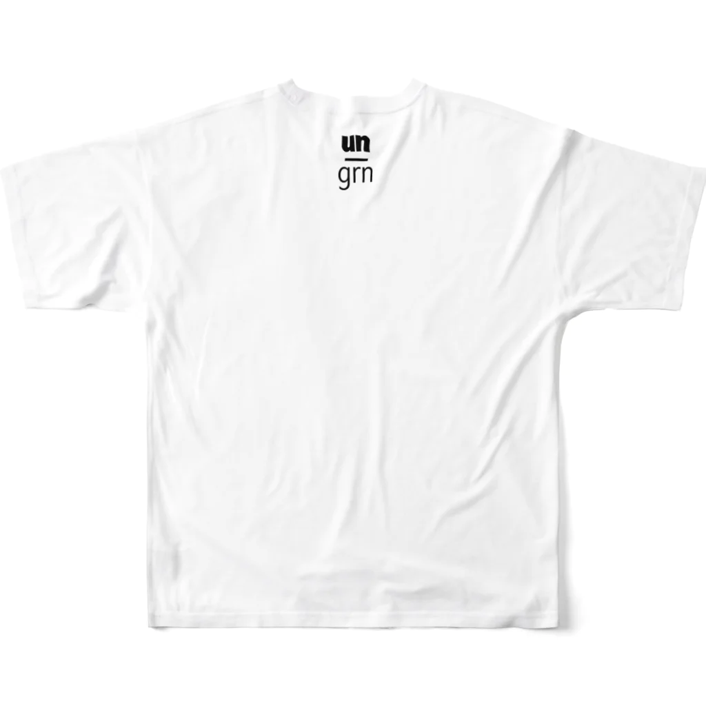 un_grn (月刊アングラ)の<コラボ→CHIHIRO URABE> 35℃ milk: TS フルグラフィックTシャツの背面