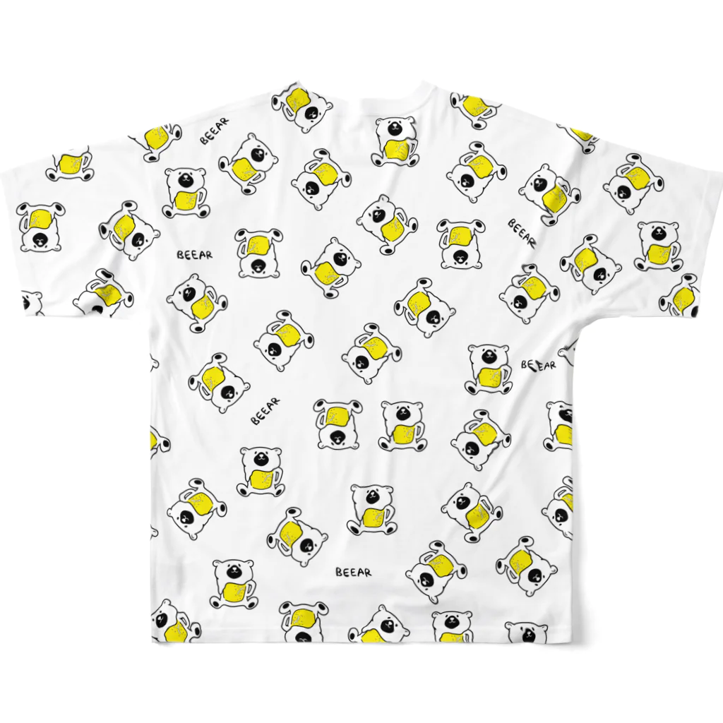 4kakeクリエイティブワーク SUZURI SHOPのBEEAR大量発生中！ All-Over Print T-Shirt :back