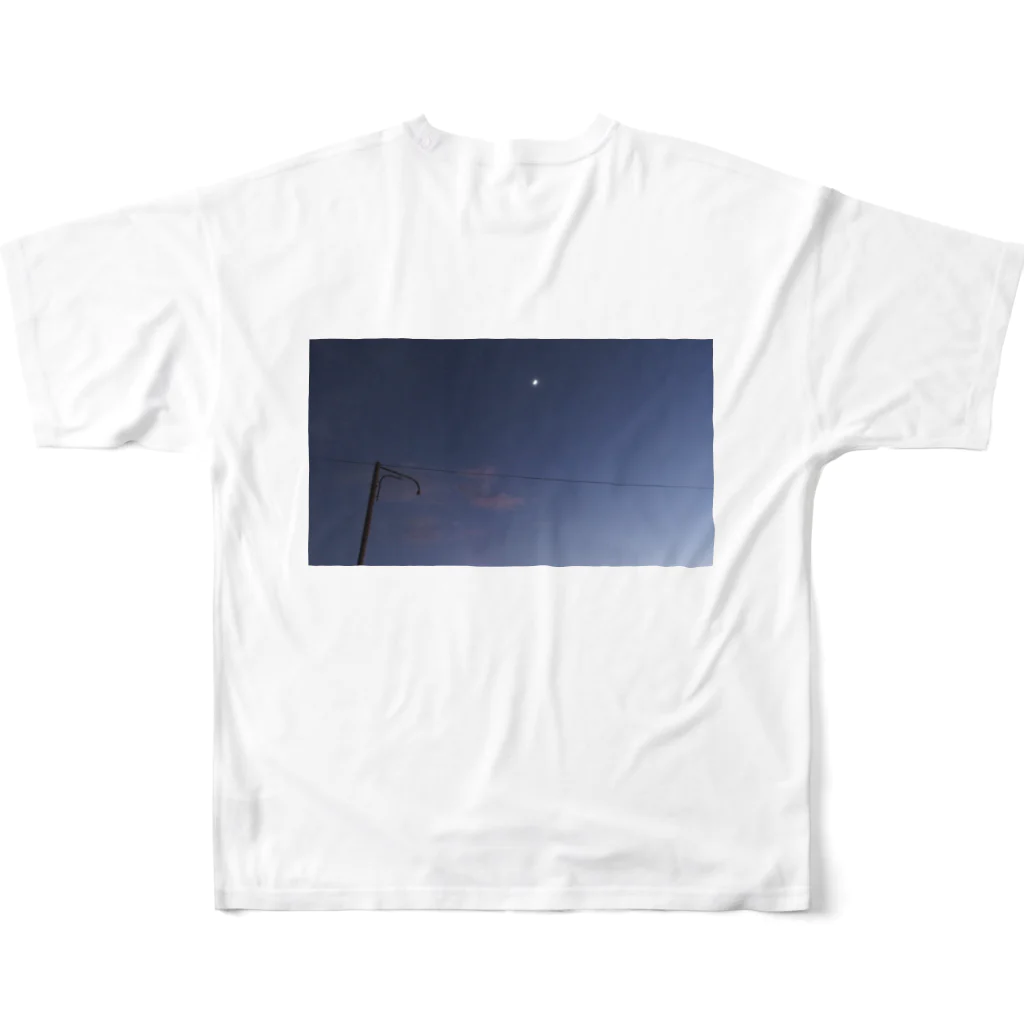 shino-のgood night フルグラフィックTシャツの背面