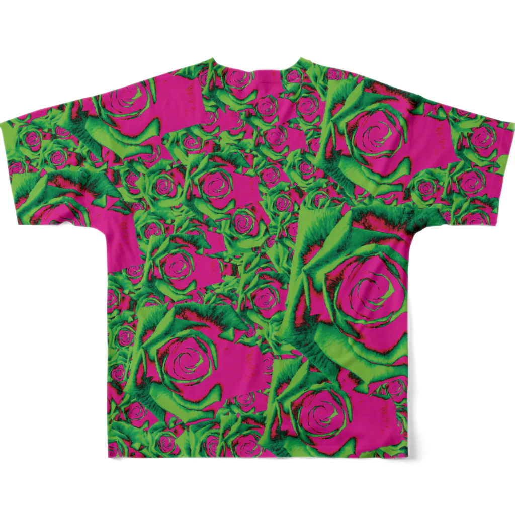  1st Shunzo's boutique の薔薇の嵐 フルグラフィックTシャツの背面
