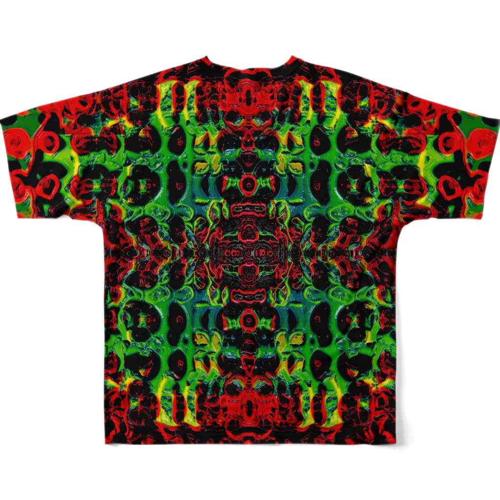 1st Shunzo's boutique のCyborg KONISHI  All-Over Print T-Shirt :back