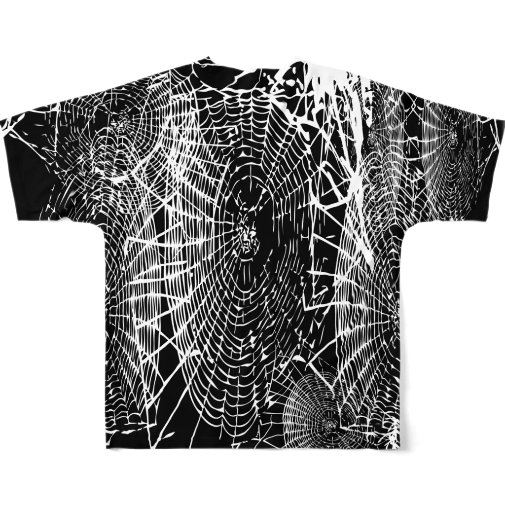  1st Shunzo's boutique のspiderweb All-Over Print T-Shirt :back