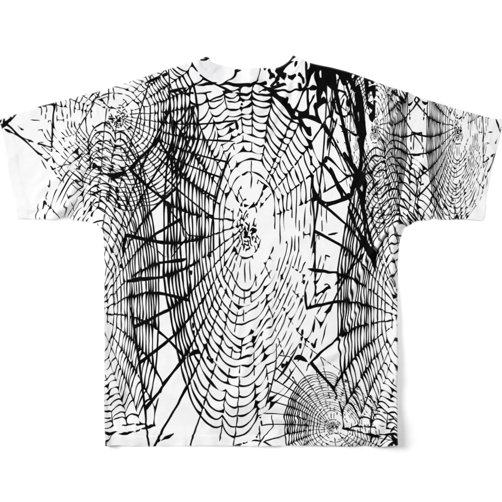  1st Shunzo's boutique のspiderweb  フルグラフィックTシャツの背面