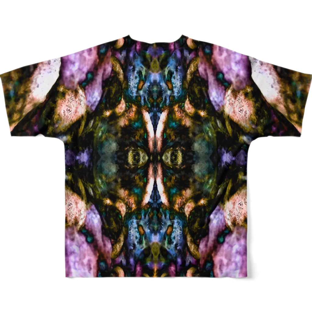  1st Shunzo's boutique のCreature  All-Over Print T-Shirt :back