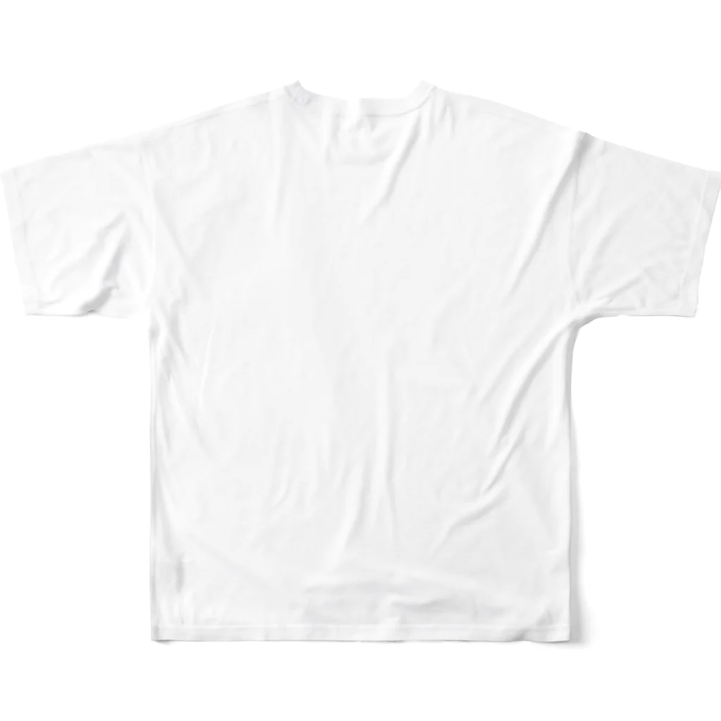sunnyseaのハイコウジョウ 〜シロクロ〜 フルグラフィックTシャツの背面