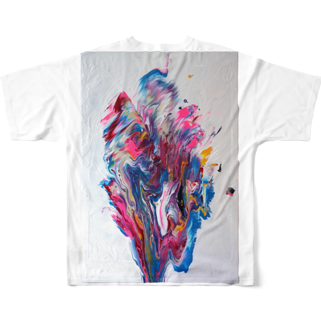 アオムラサキのWing of Hope 002 All-Over Print T-Shirt :back