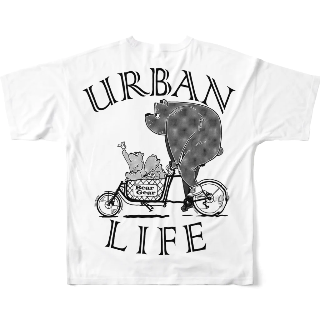 nidan-illustrationの"URBAN LIFE" #2 フルグラフィックTシャツの背面