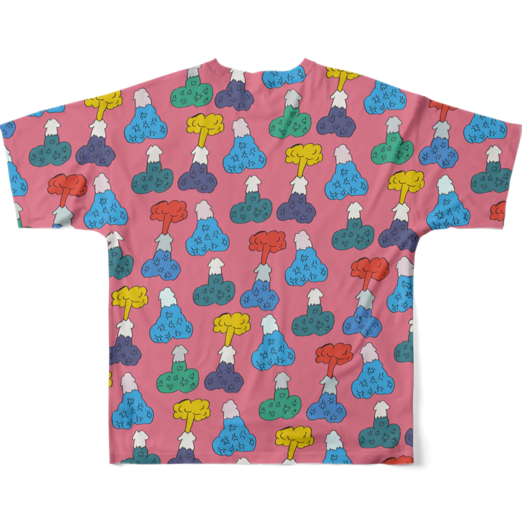 sano keiichiのhuzisanpinku All-Over Print T-Shirt :back