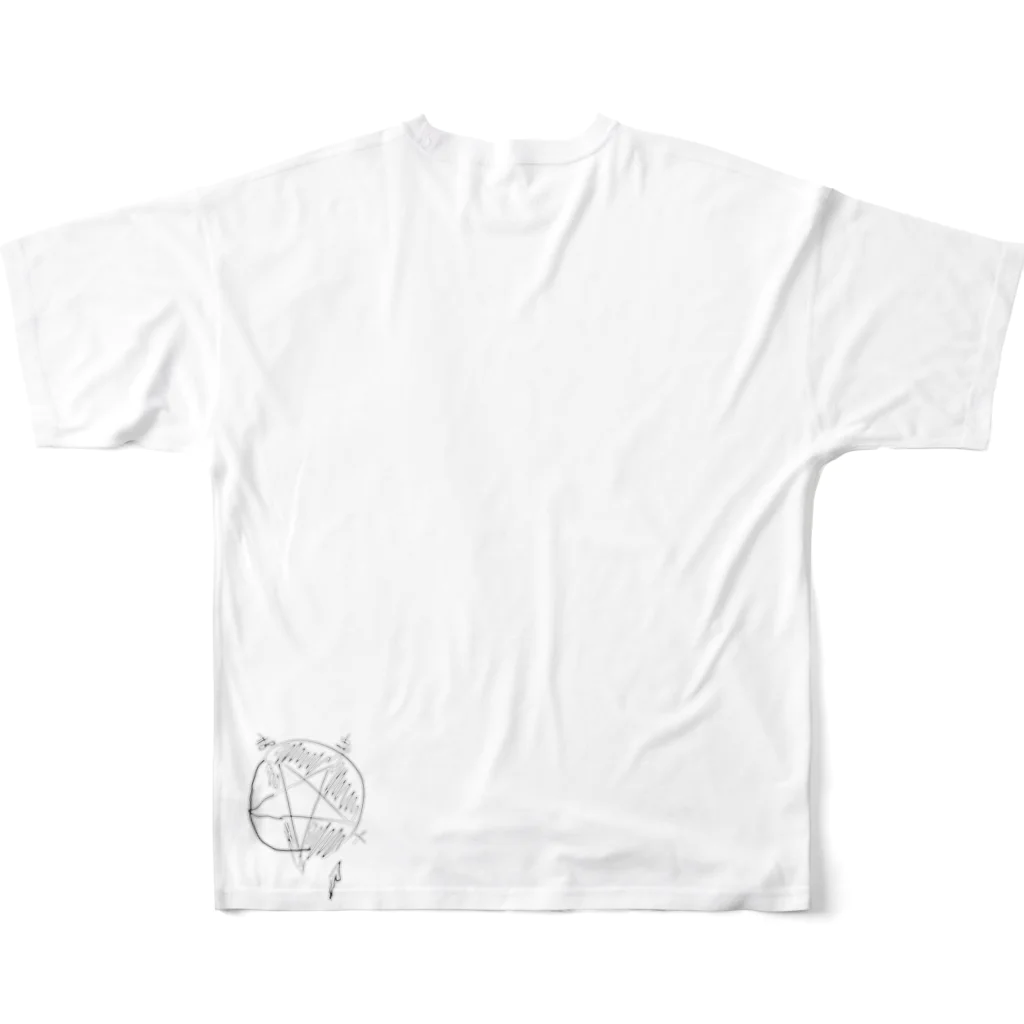 SHINAのSATANISM All-Over Print T-Shirt :back