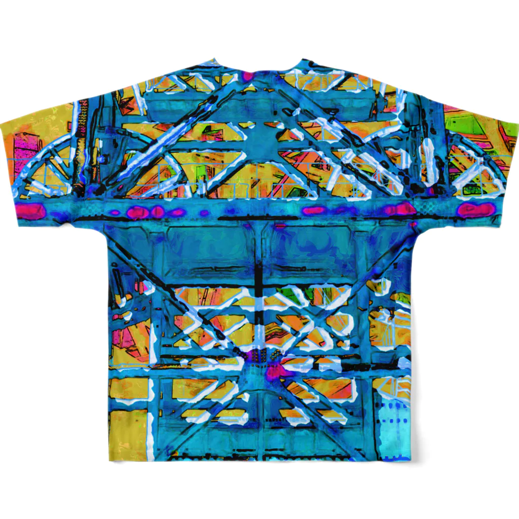 カニデザインのPsychedelic Shaft All-Over Print T-Shirt :back