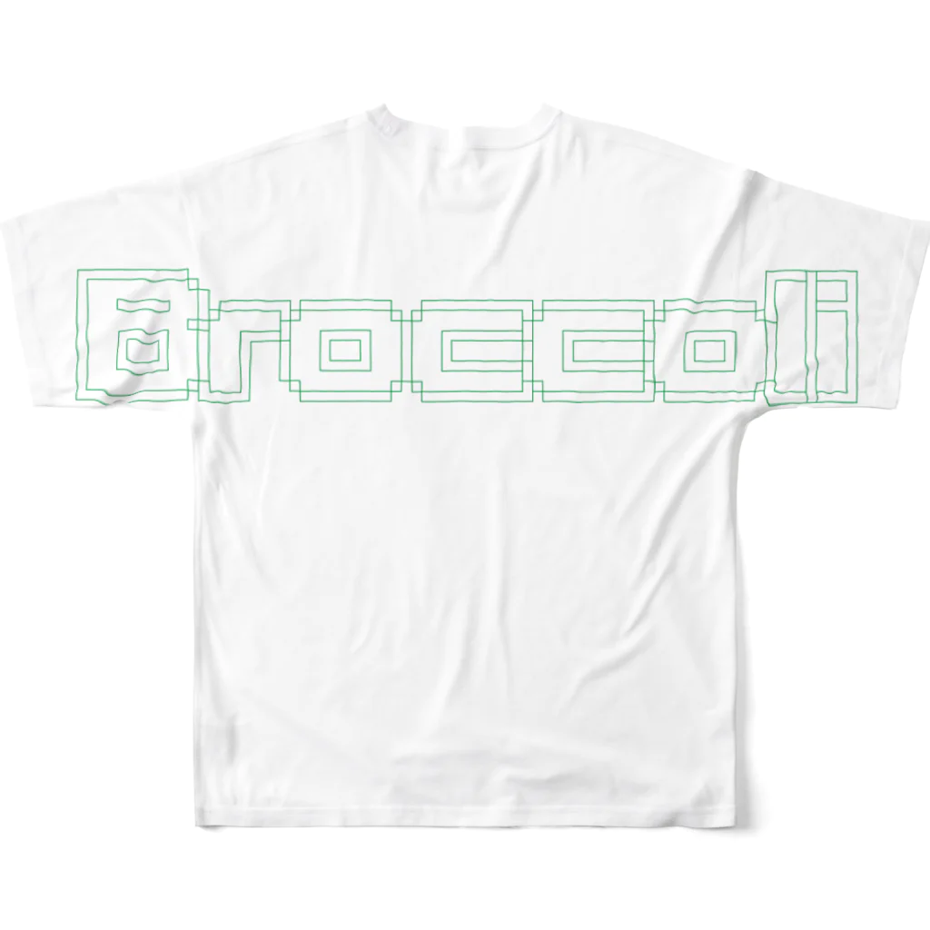 ブロッコリーのブロッコリー All-Over Print T-Shirt :back