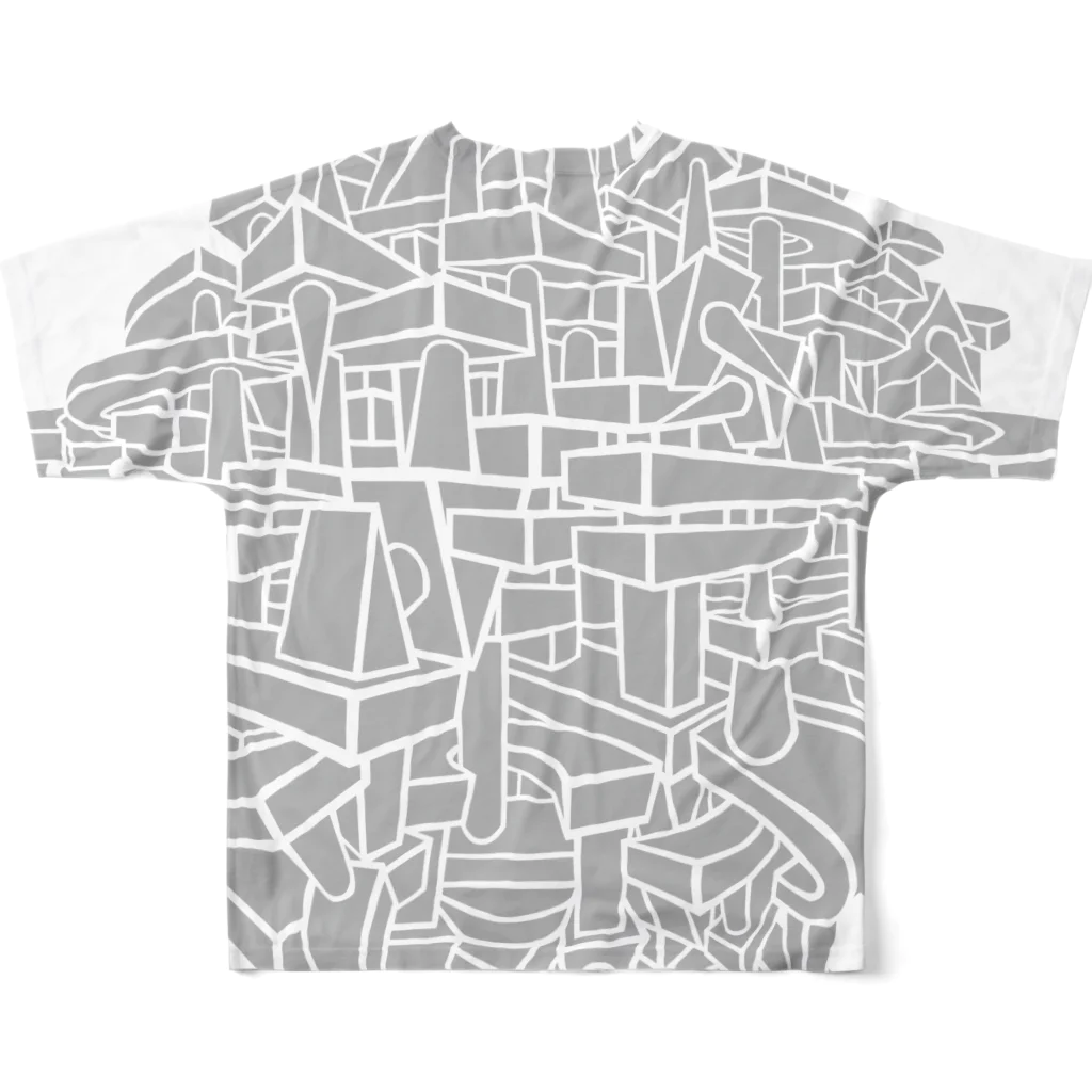 【クソったれコロナ！】海野貴彦の【クソったれコロナ！】海野貴彦デザイン All-Over Print T-Shirt :back
