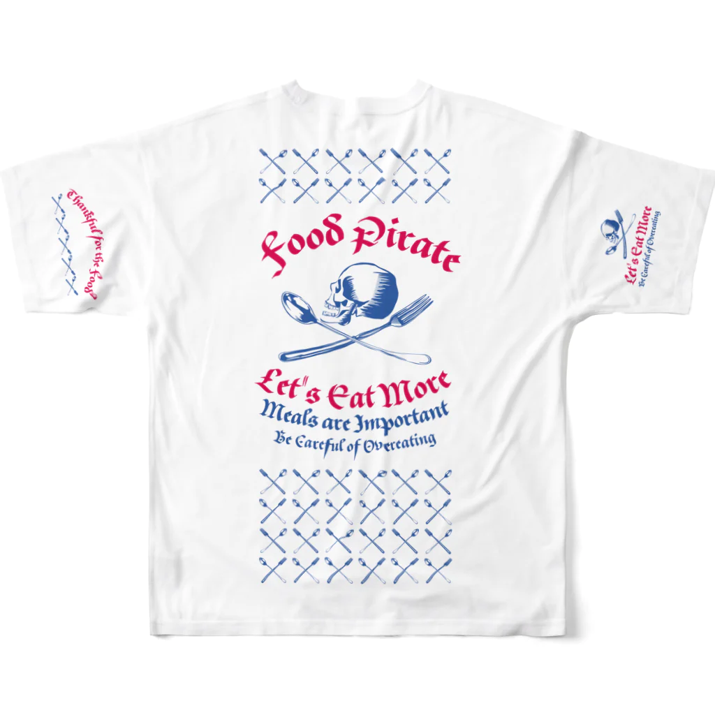 LONESOME TYPE ススのFood Pirate Crew（Boatswain） フルグラフィックTシャツの背面