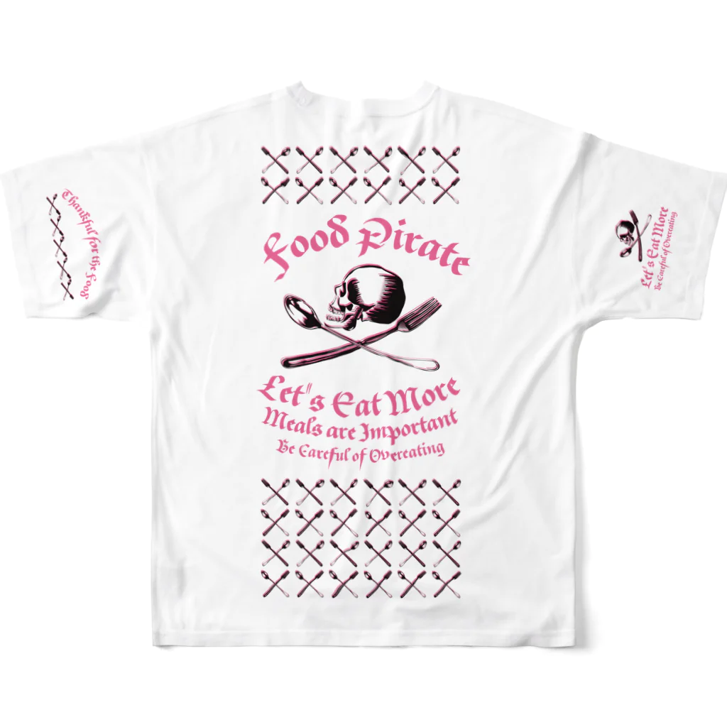 LONESOME TYPE ススのFood Pirate Crew（Master Gunner） フルグラフィックTシャツの背面