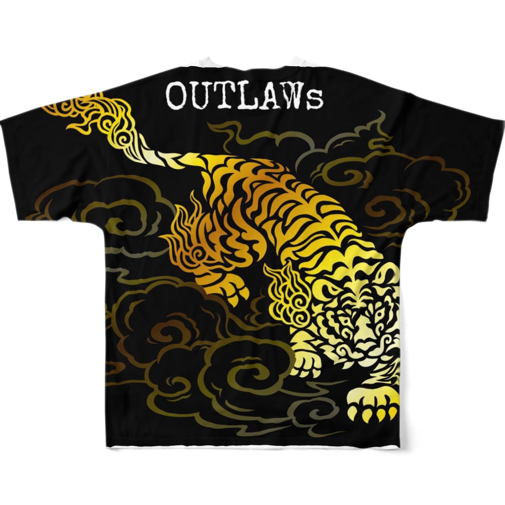 OUTLAWSのOUTLAWs男道 All-Over Print T-Shirt :back