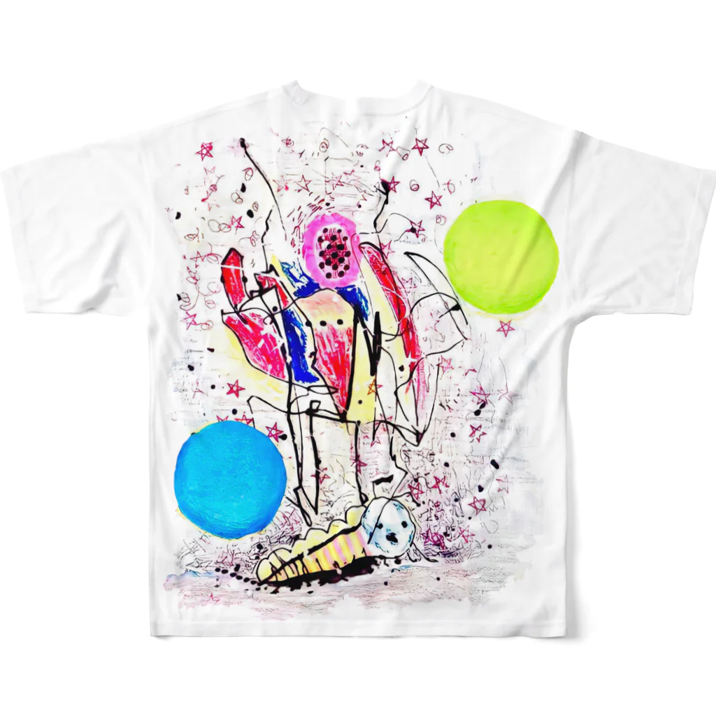 苺田みるく先生のいもむー All-Over Print T-Shirt :back