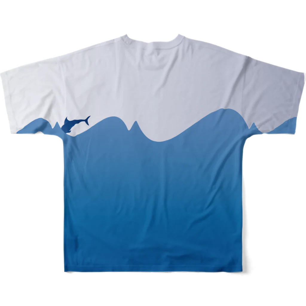 GenerousのGrand Blue フルグラフィックTシャツの背面