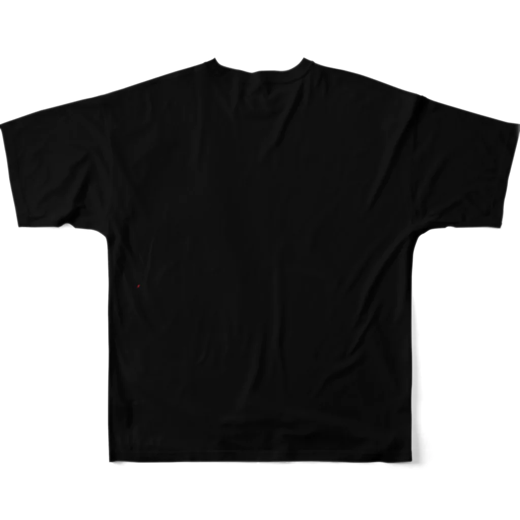 Darkness and individualityのBlack Cat All-Over Print T-Shirt :back