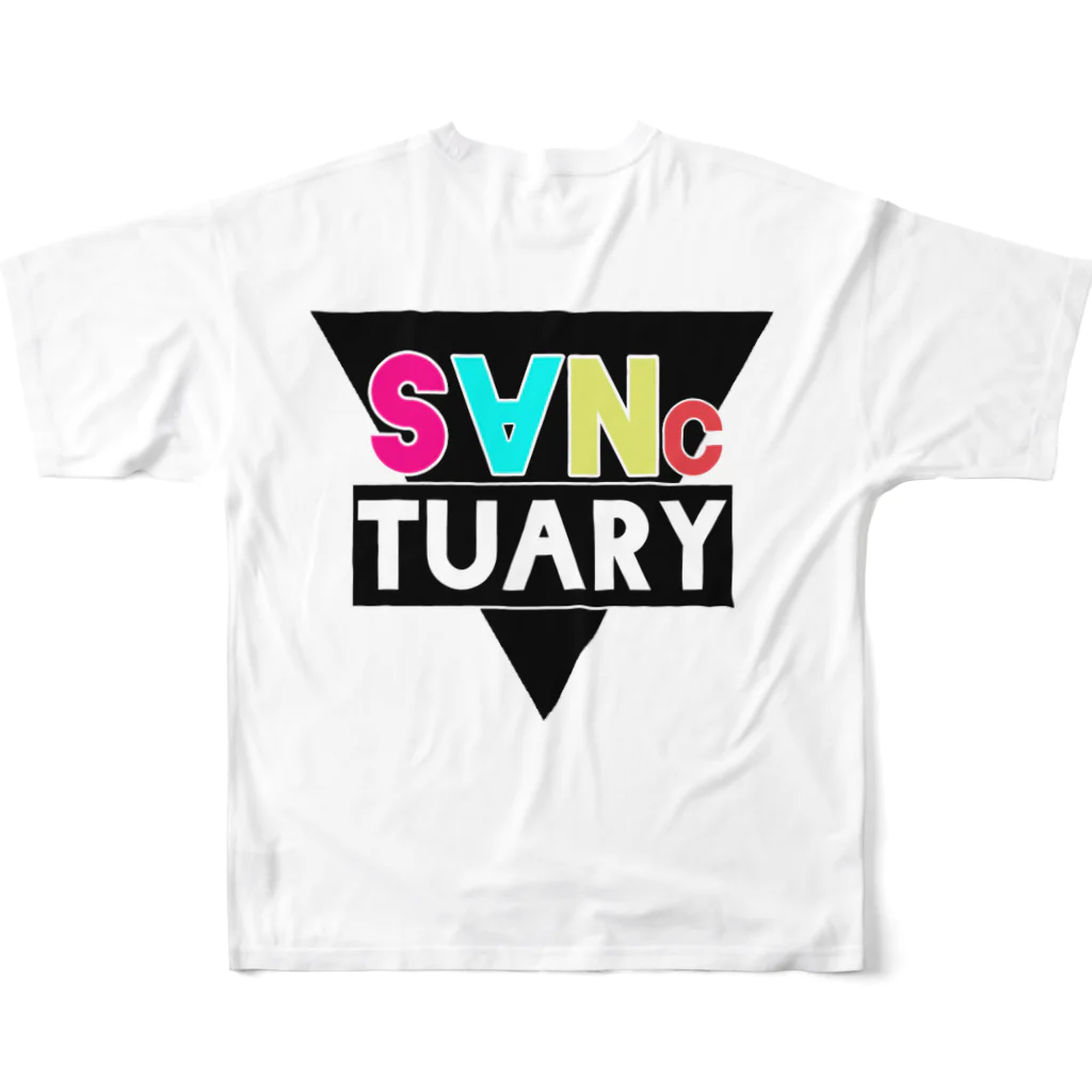 S∀NctuaryのS∀Nctuary フルグラフィックTシャツの背面