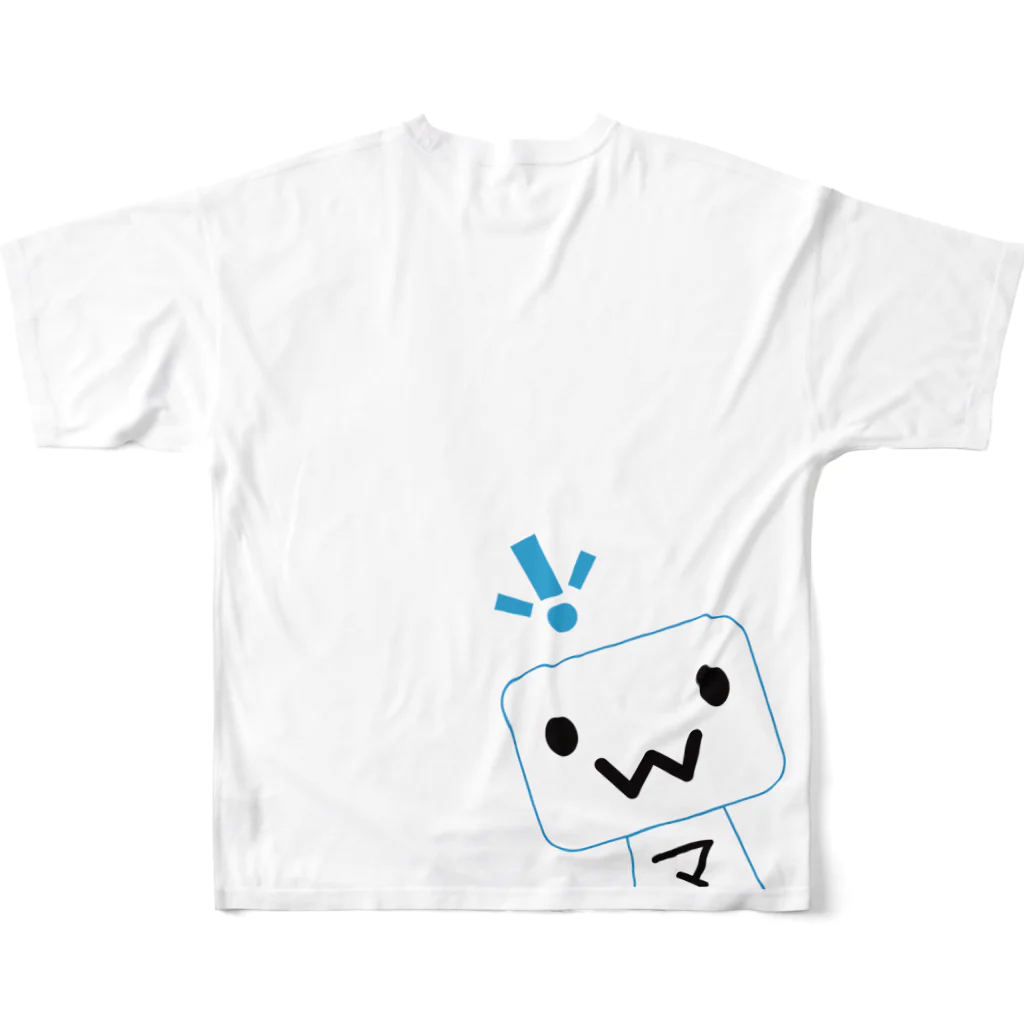 【公式】マリオネット（熊本のパソコンスクール）🤖のビックマリオくんTシャツ フルグラフィックTシャツの背面