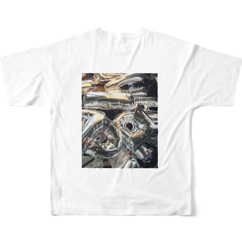 %PHZAKEのPHZAKE(ふざけ) / バルーン All-Over Print T-Shirt :back