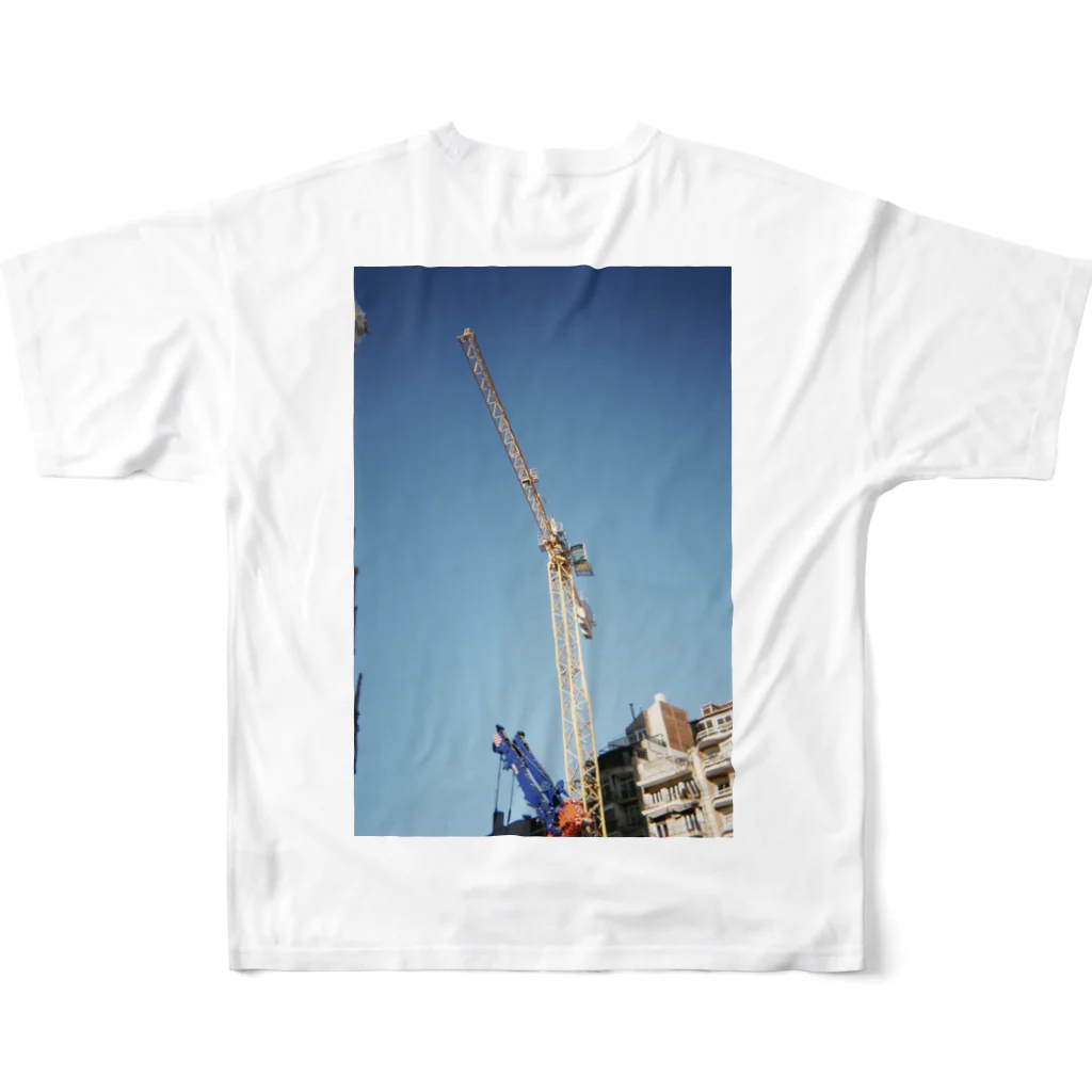 Adrenaline  Paradiseの2020Barcelona giraffe All-Over Print T-Shirt :back