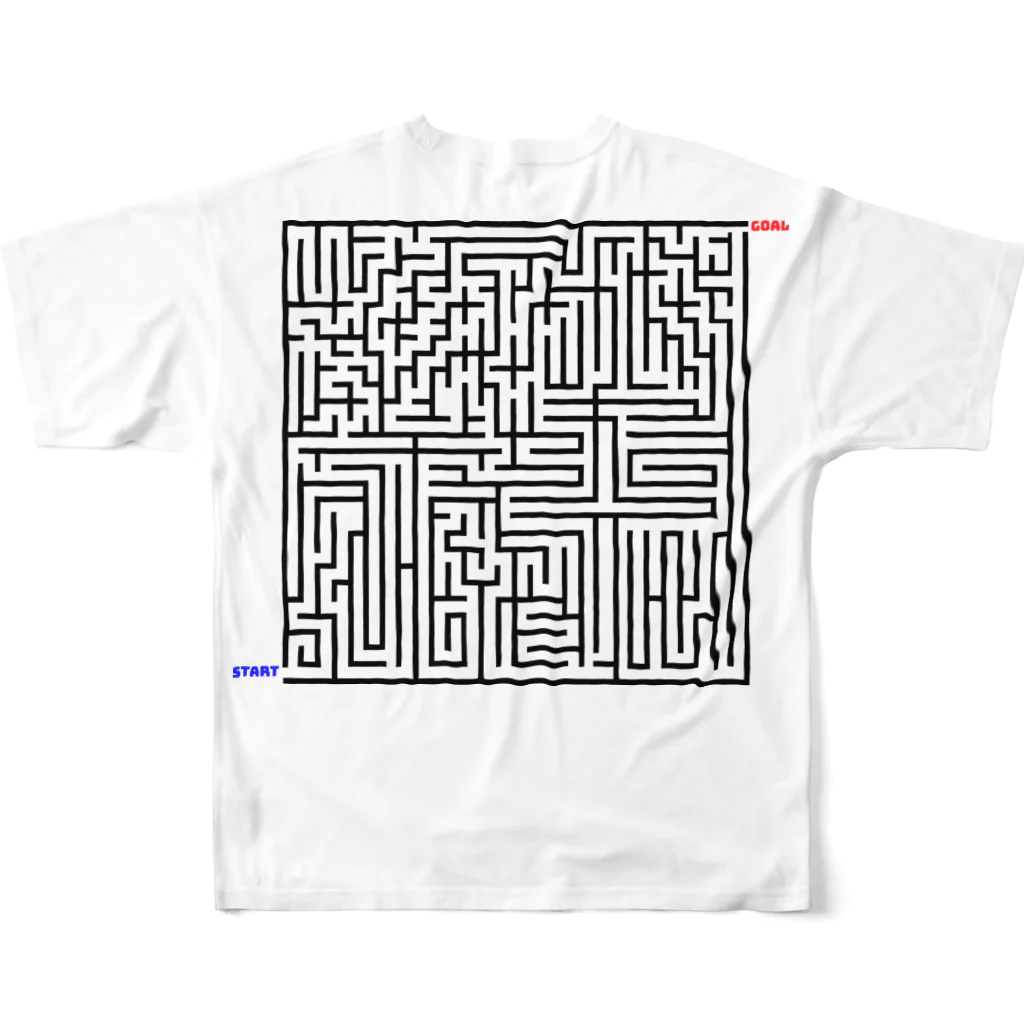 いせだまや（CreatiVe & DeSign）のMaze（絆） All-Over Print T-Shirt :back