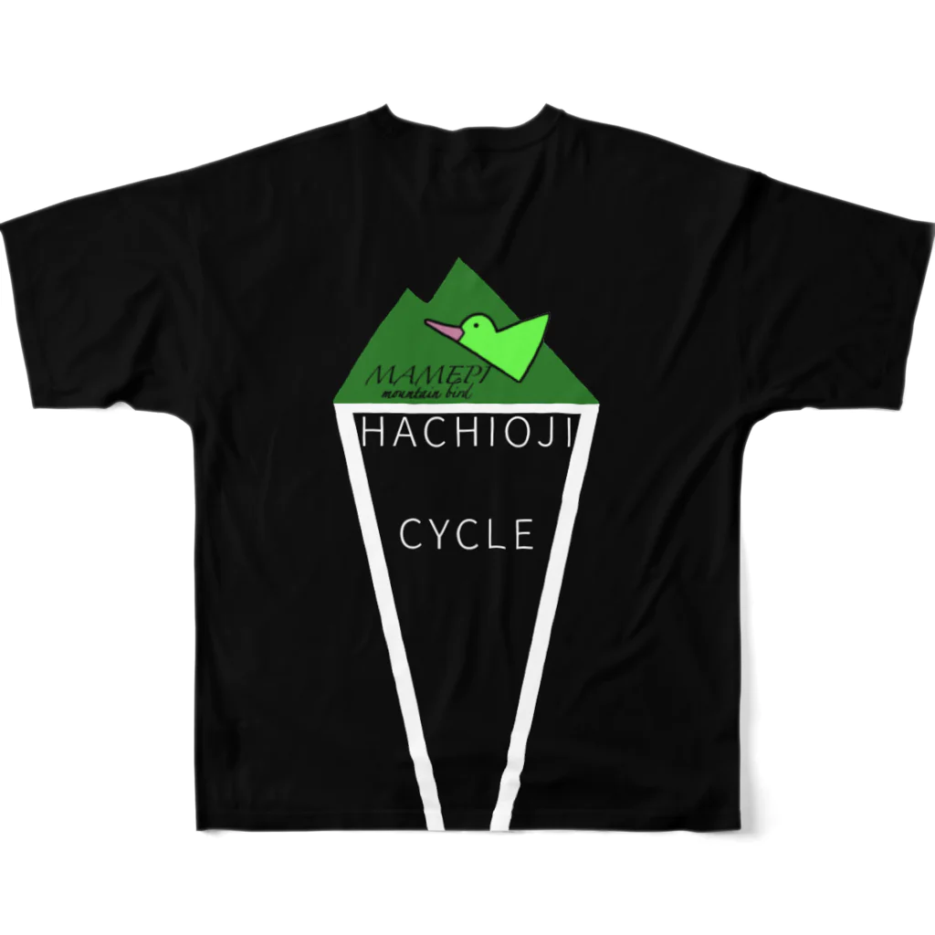 Ayapin8581のHACHIOJI cycle team T-shirt&mamepi All-Over Print T-Shirt :back