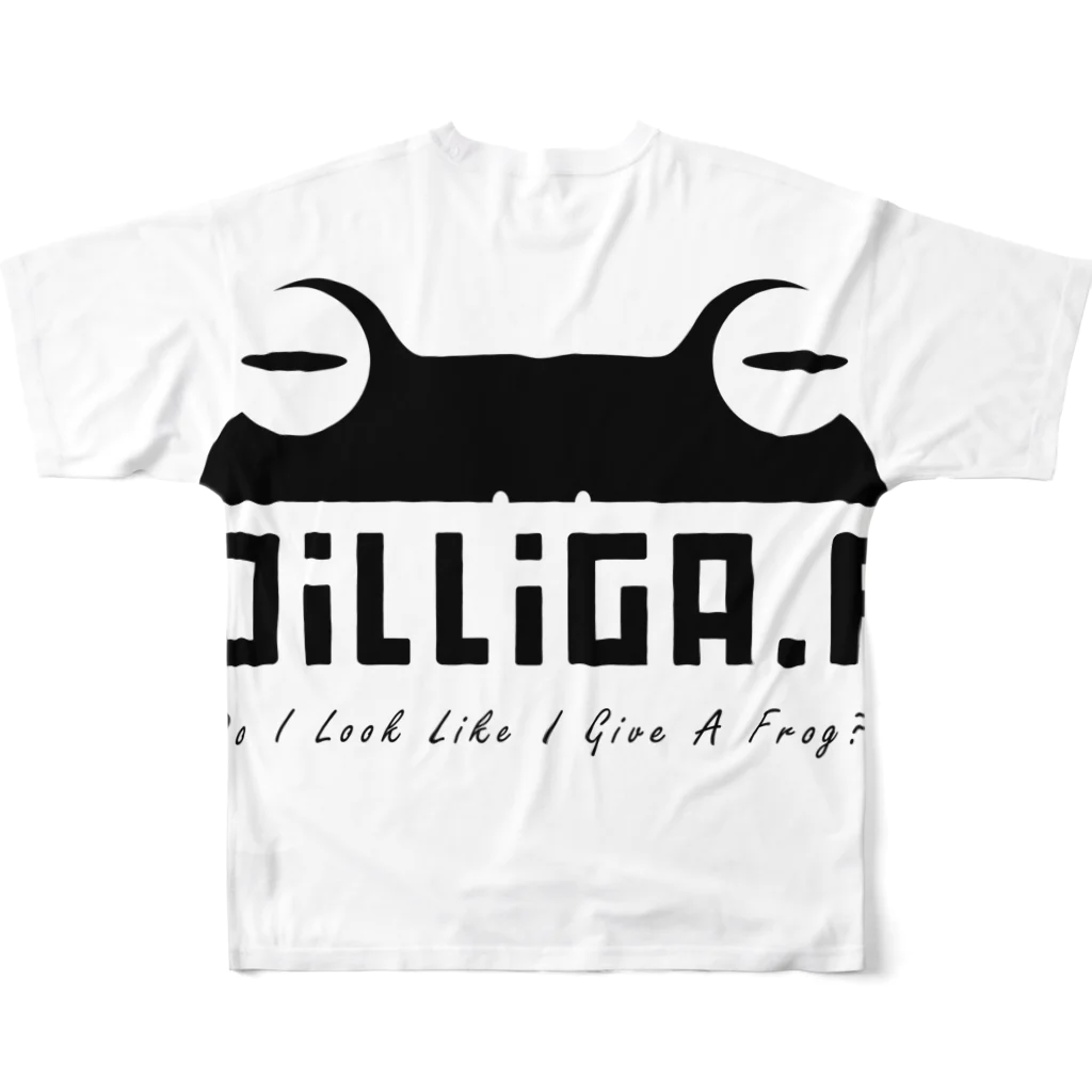 RIDGE DESIGNの.Frog(half face) All-Over Print T-Shirt :back
